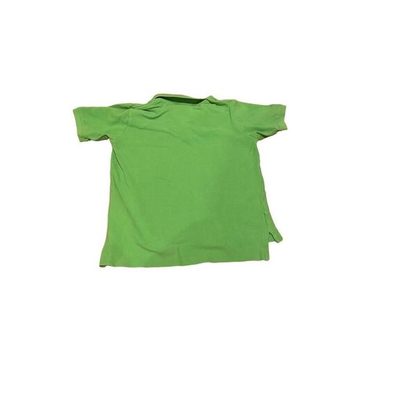Boy’s Neon Green Ralph Lauren Polo with Blue Polo Logo - Picture 2 of 3